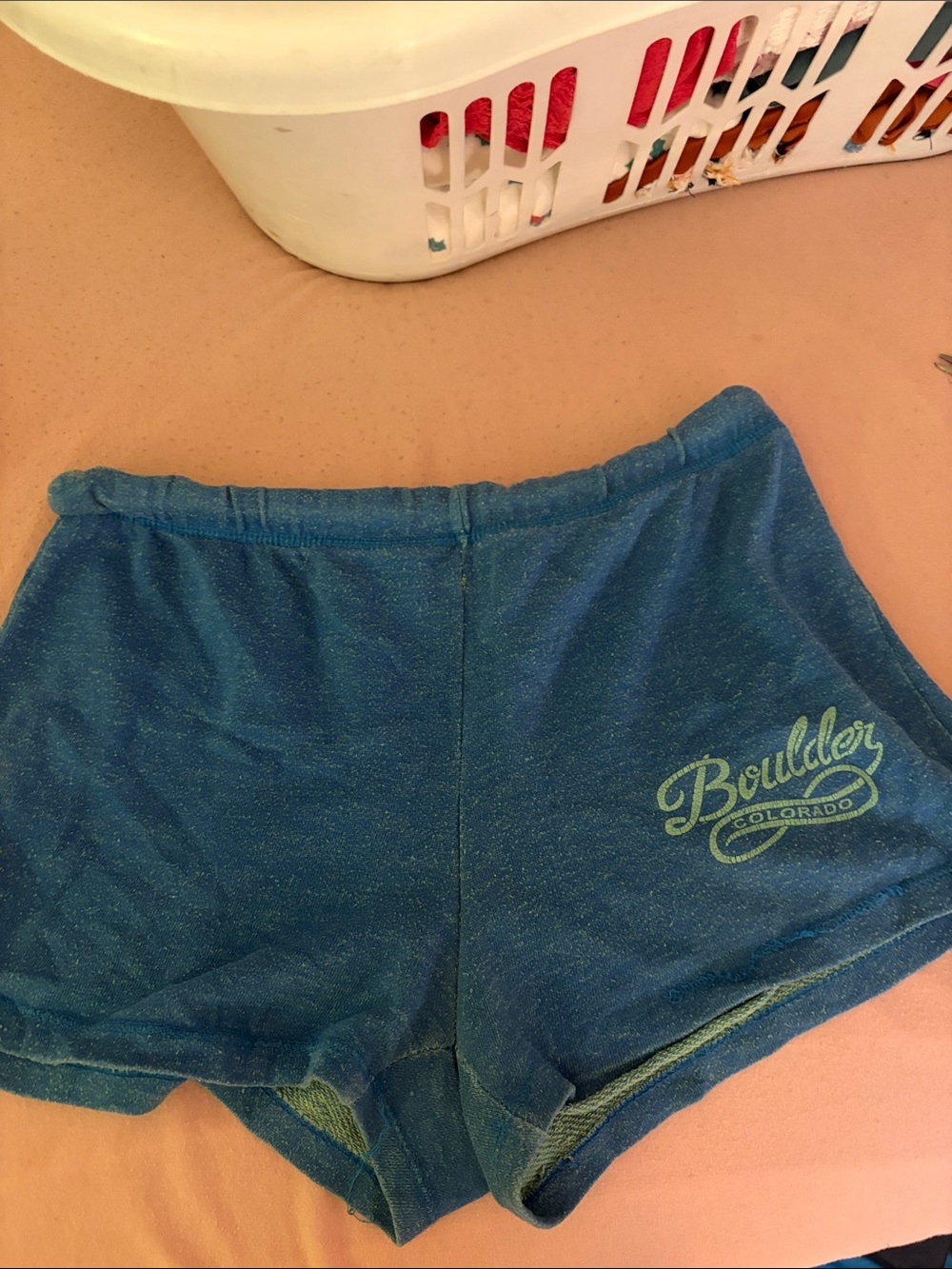 Boulder Colorado Women's Blue Lounge Shorts